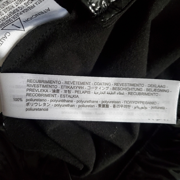 Zara Faux Vinyl Blogger Favorite Black Leggings Pants NWT Size Medium - Picture 15 of 16